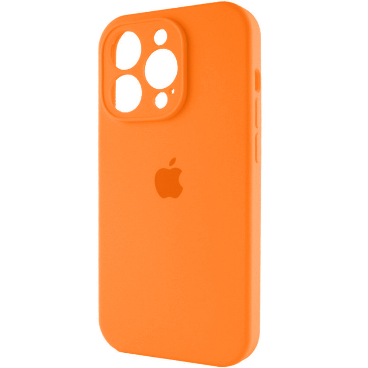 Чохол Silicone Full Case Camera Protect (AA) Apple iPhone 15 Pro Max (Оранжевий) на малюнкі №3