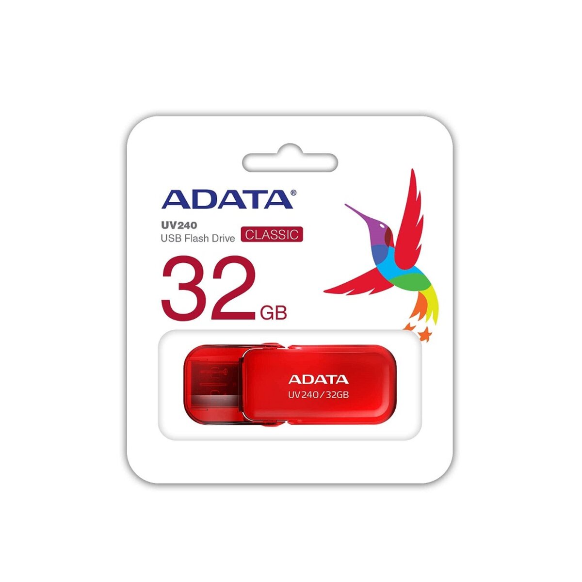 Flash A-DATA USB 2.0 AUV 240 32Gb Red (AUV240-32G-RRD) смотреть фото №3