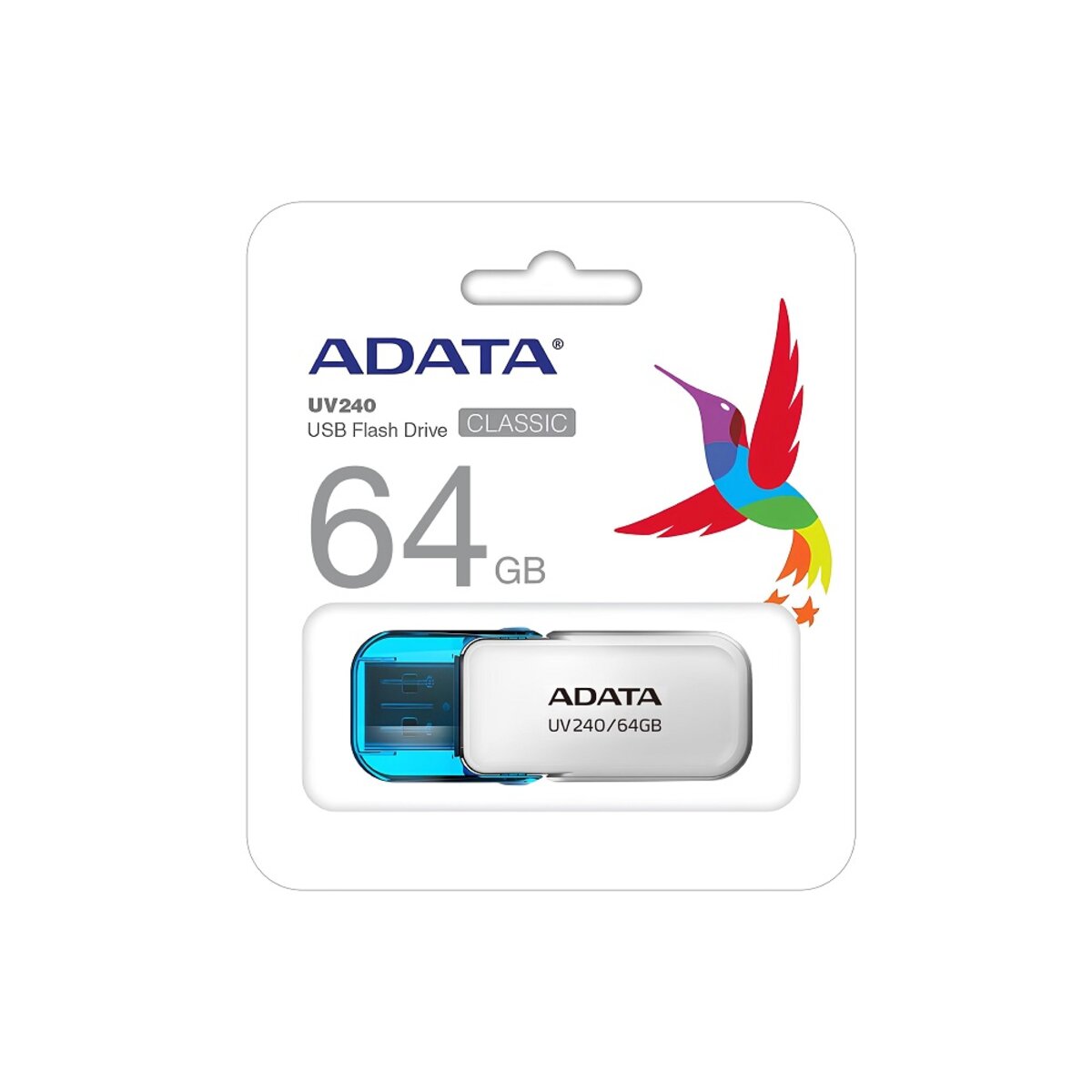Flash A-DATA USB 2.0 AUV 240 64Gb White (AUV240-64G-RWH) Фотография №3 Flash A-DATA USB 2.0 AUV 240 64Gb White (AUV240-64G-RWH) смотреть фото №3