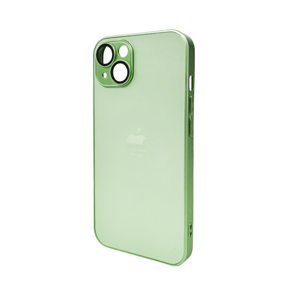 Чохол AG Glass Matt Frame Color Logo Full Camera Apple iPhone 13 | TPU+Glass (Зелений) на малюнкі №1
