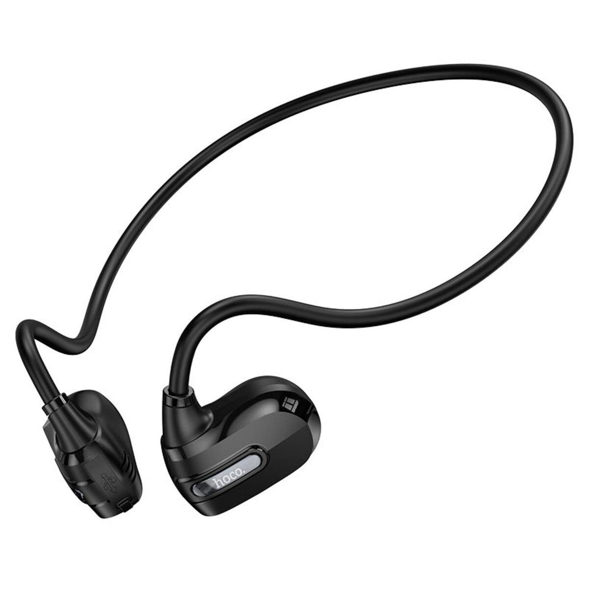 Бездротові навушники HOCO ES63 Graceful air conduction BT earphones Black Фотографія №1 Бездротові навушники HOCO ES63 Graceful air conduction BT earphones Black на малюнкі №1