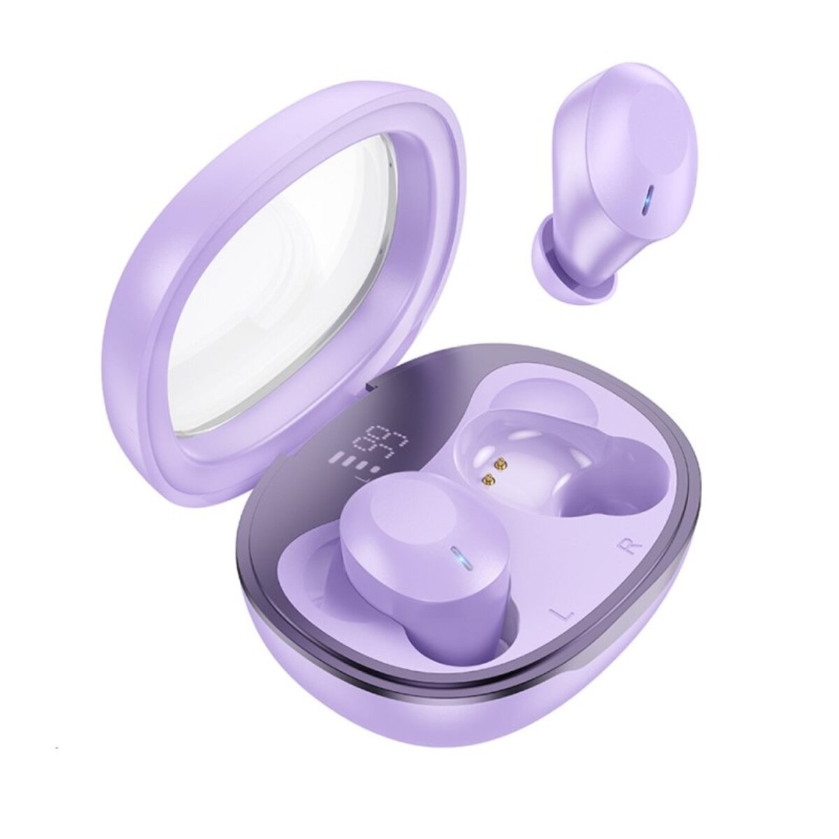 Бездротові навушники HOCO EQ3 Smart true wireless BT headset Purple на малюнкі №1