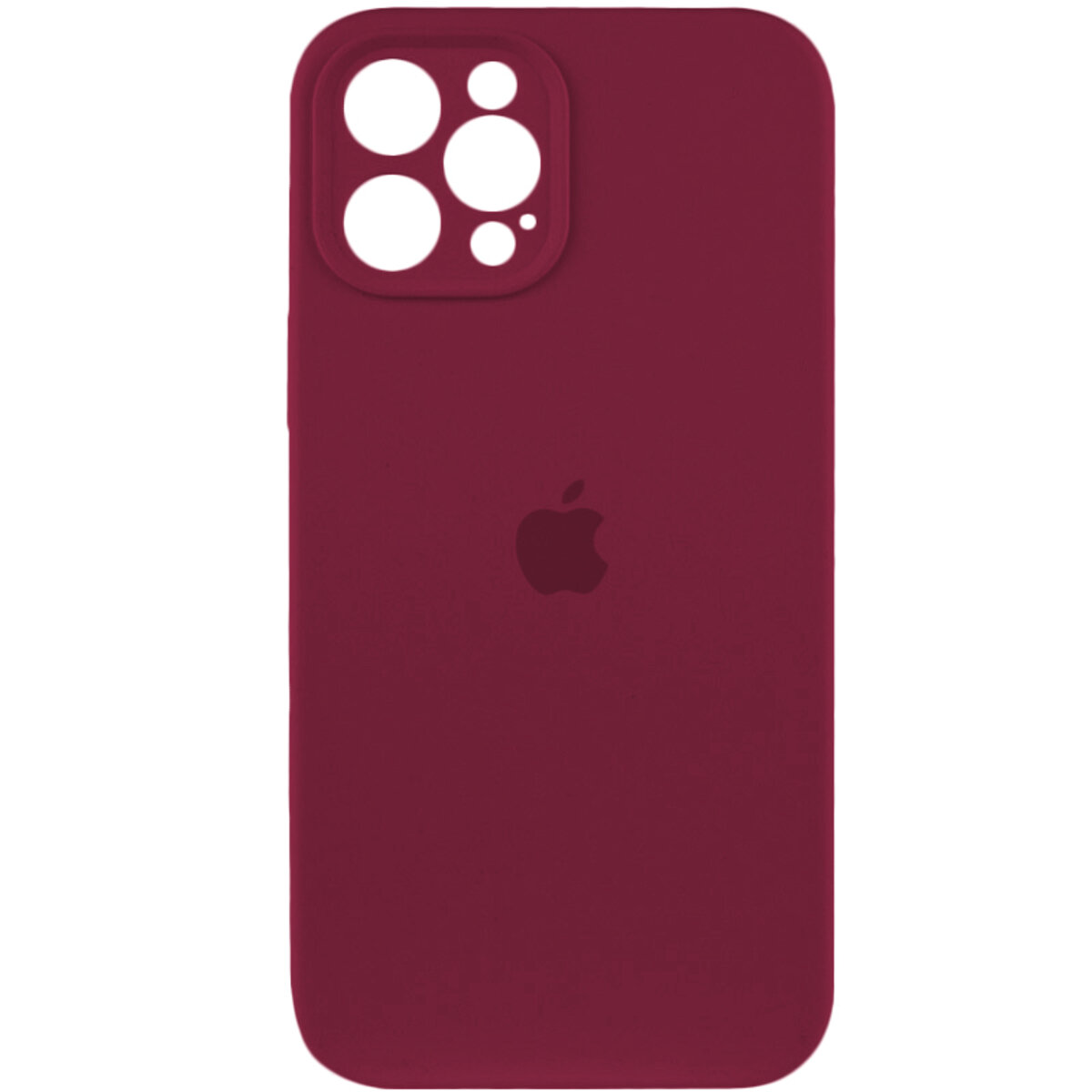 Чехол Silicone Full Case Camera Protect (AA) Apple iPhone 12 Pro (Plum) на картинке №1
