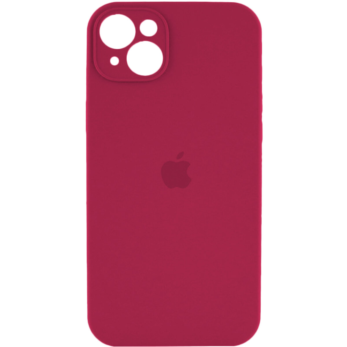 Чохол Silicone Full Case Camera Protect (AA) Apple iPhone 14 (Бордовий) на малюнкі №1