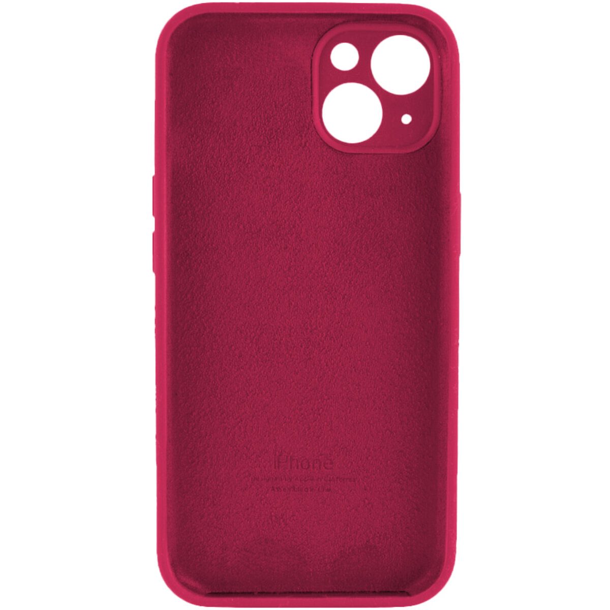 Чохол Silicone Full Case Camera Protect (AA) Apple iPhone 14 (Бордовий) на малюнкі №2