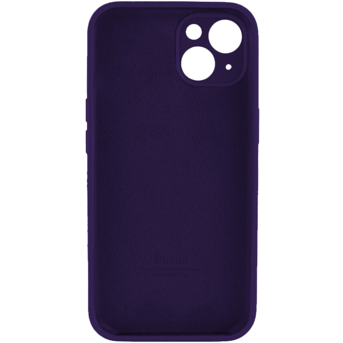 Чехол Silicone Full Case Camera Protect (AA) Apple iPhone 14 (Фиолетовый) на картинке №2