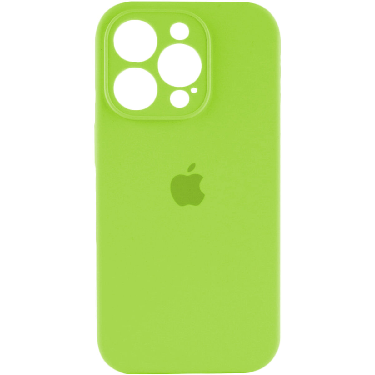 Чехол Silicone Full Case Camera Protect (AA) Apple iPhone 14 Pro Max (Зелёный) на картинке №1