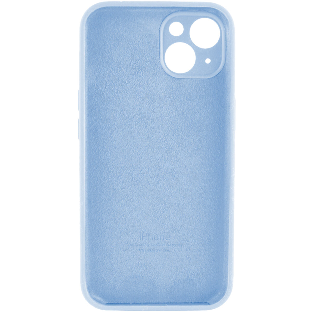 Чохол Silicone Full Case Camera Protect (AA) Apple iPhone 15 (Світло-блакитний) на малюнкі №2
