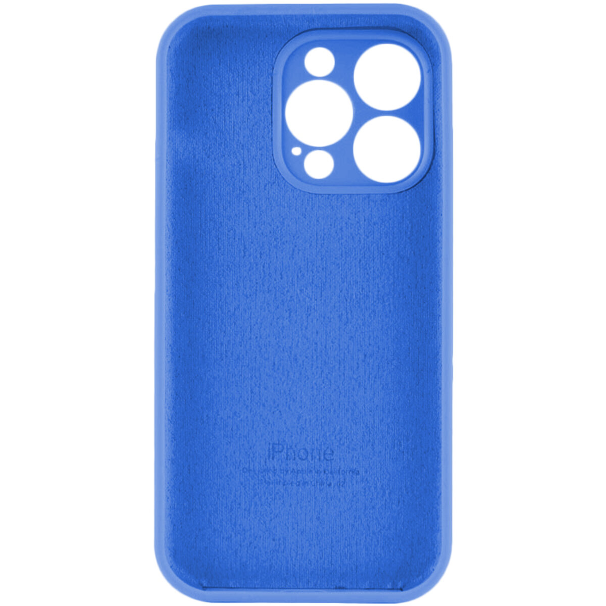 Чехол Silicone Full Case Camera Protect (AA) Apple iPhone 15 Pro (Синий) на картинке №2