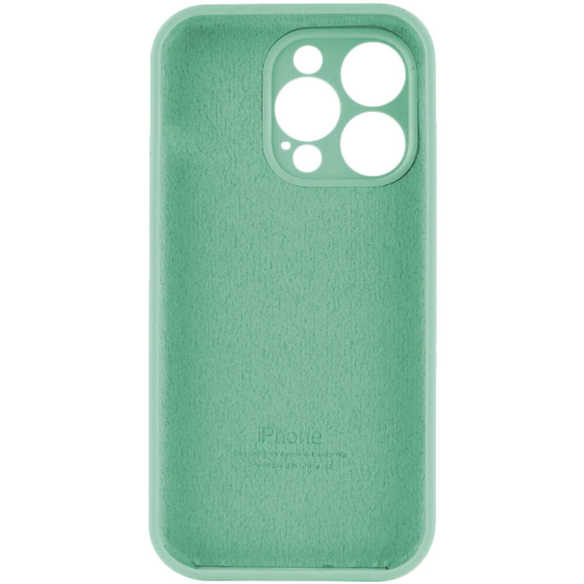 Чехол Silicone Full Case Camera Protect (AA) Apple iPhone 15 Pro (Зелёный) на картинке №2