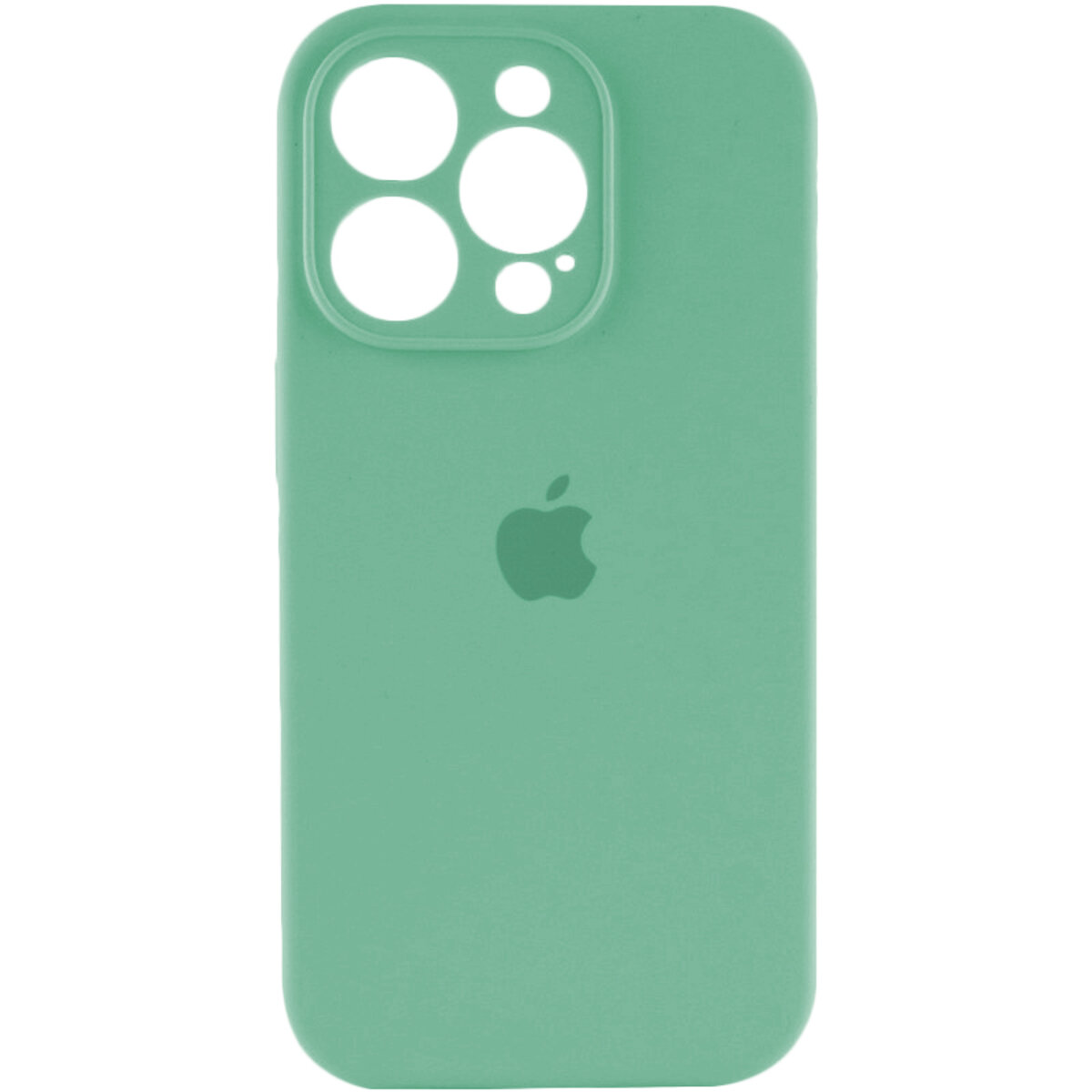 Чохол Silicone Full Case Camera Protect (AA) Apple iPhone 15 Pro Max (Мятний) на малюнкі №1