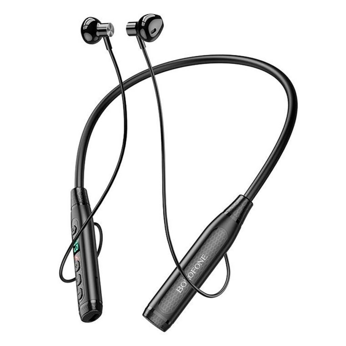 Навушники BOROFONE BE61 Traveller neckband BT earphones Black Фотографія №1 Навушники BOROFONE BE61 Traveller neckband BT earphones Black на малюнкі №1