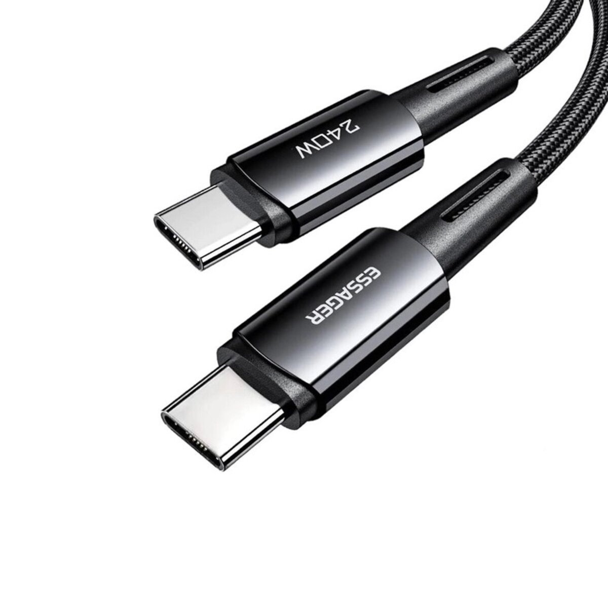 Кабель Essager Sunset C-C 240W Data cable 1m grey (EXCTT3-CG0G-P) Фотографія №2 Кабель Essager Sunset C-C 240W Data cable 1m grey (EXCTT3-CG0G-P) на малюнкі №2