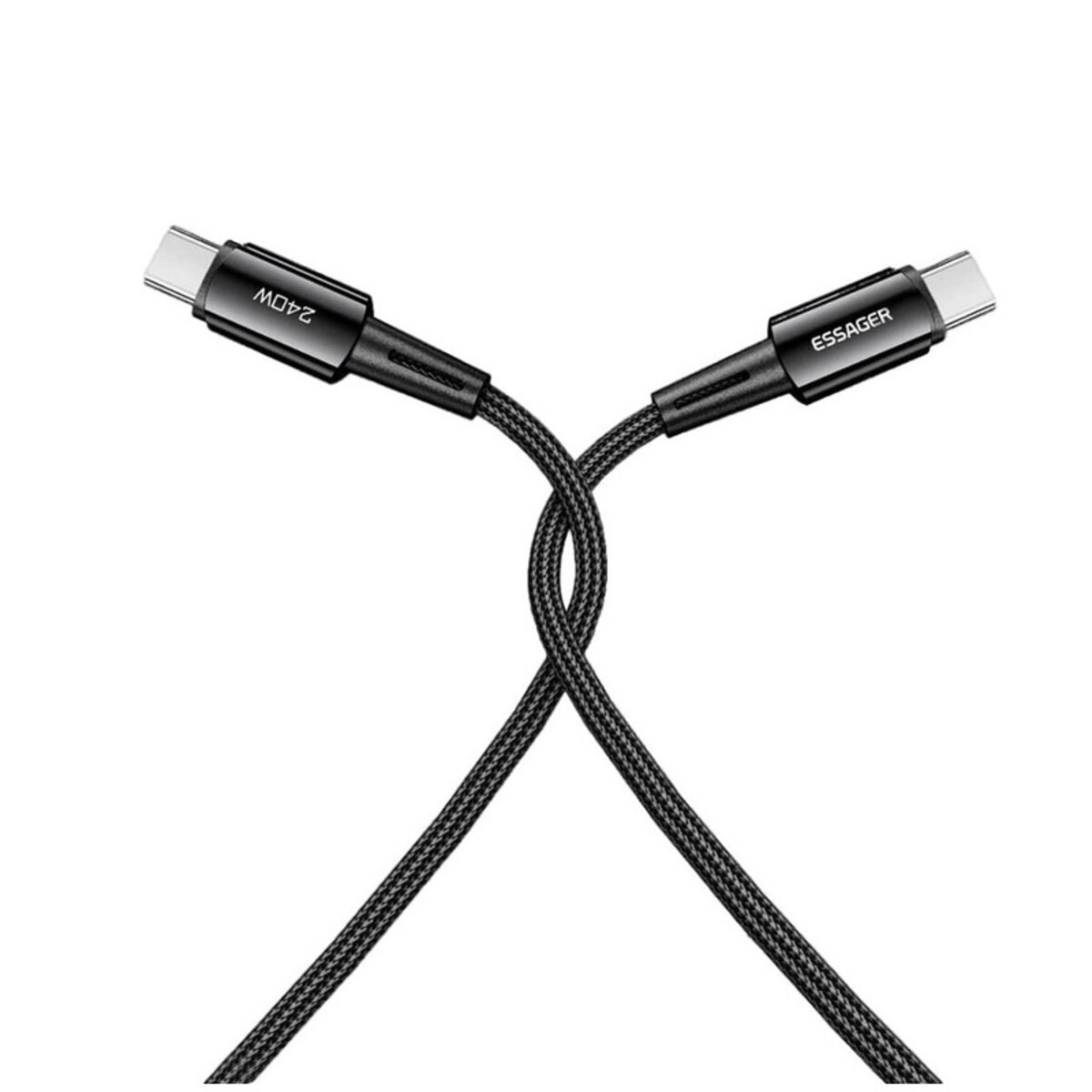 Кабель Essager Sunset C-C 240W Data cable 1m grey (EXCTT3-CG0G-P) Фотографія №4 Кабель Essager Sunset C-C 240W Data cable 1m grey (EXCTT3-CG0G-P) на малюнкі №4