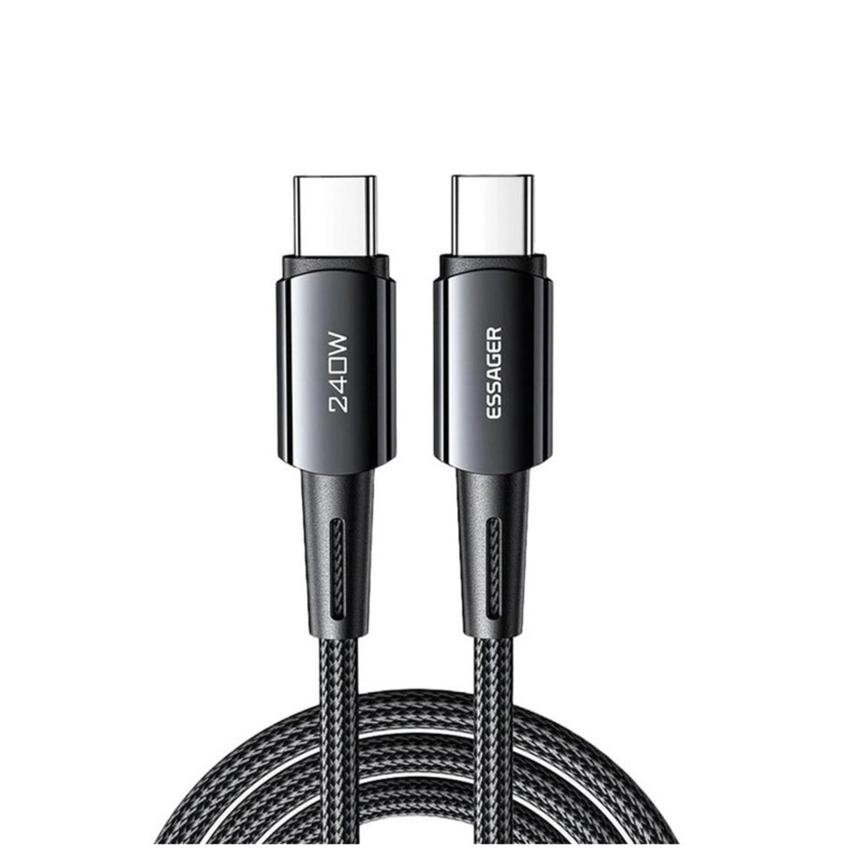 Кабель Essager Sunset C-C 240W Data cable 1m grey (EXCTT3-CG0G-P) Фотографія №3 Кабель Essager Sunset C-C 240W Data cable 1m grey (EXCTT3-CG0G-P) на малюнкі №3