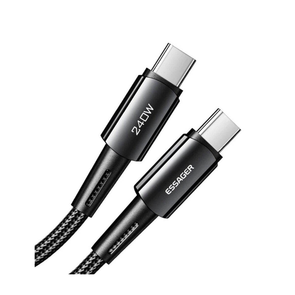 Кабель Essager Sunset C-C 240W Data cable 1m grey (EXCTT3-CG0G-P) Фотографія №1 Кабель Essager Sunset C-C 240W Data cable 1m grey (EXCTT3-CG0G-P) на малюнкі №1
