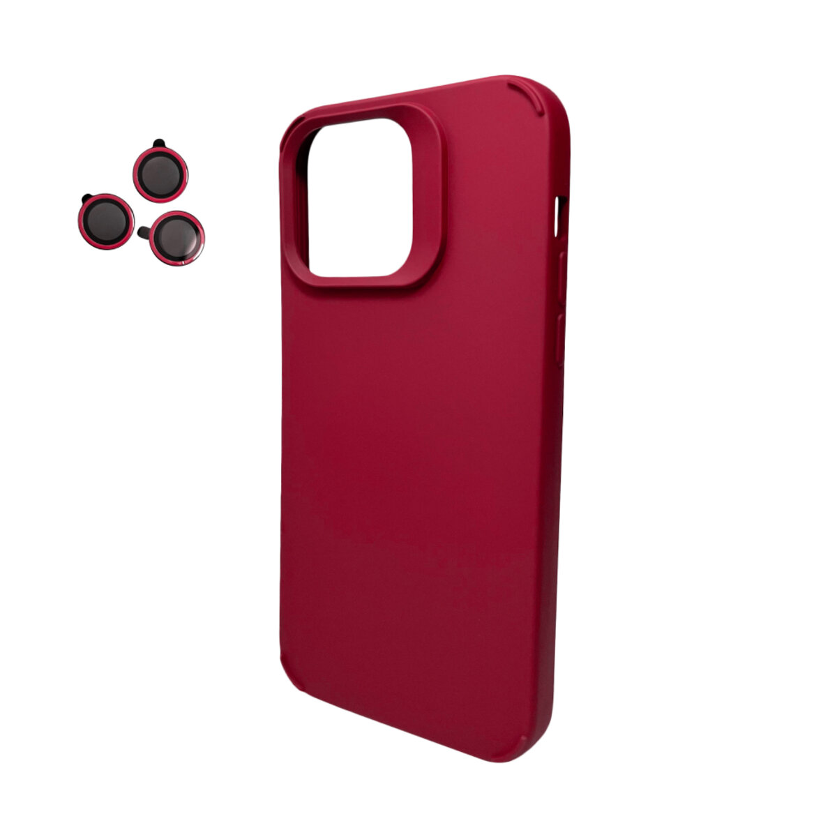 Чохол для смартфона Cosmic Silky Cam Protect for Apple iPhone 15 Wine Red (CoSiiP15WineRed) смотреть фото №1
