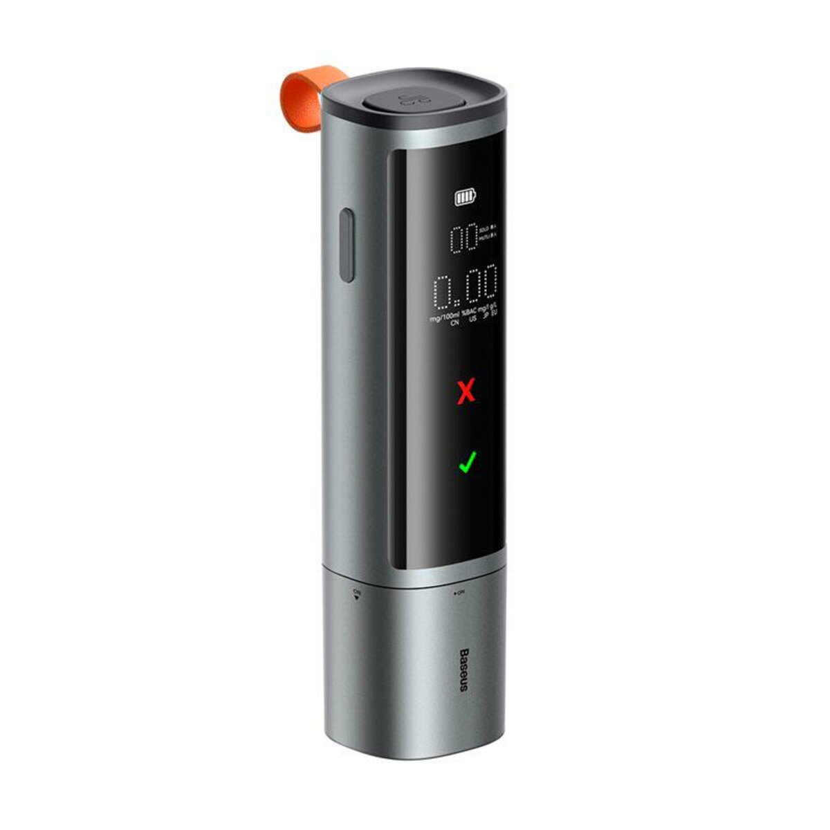 Алкотестер Baseus SafeJourney Pro Series Breathalyzer, Space Grey (CRCX060014) Фотографія №2 Алкотестер Baseus SafeJourney Pro Series Breathalyzer, Space Grey (CRCX060014) на малюнкі №2
