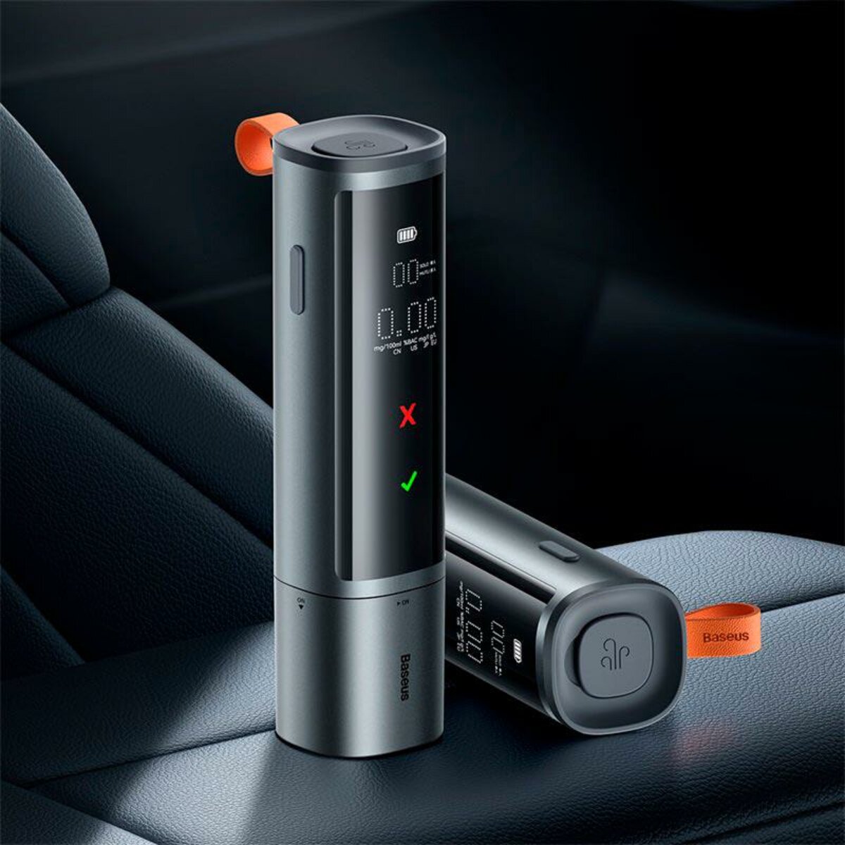 Алкотестер Baseus SafeJourney Pro Series Breathalyzer, Space Grey (CRCX060014) Фотографія №8 Алкотестер Baseus SafeJourney Pro Series Breathalyzer, Space Grey (CRCX060014) на малюнкі №8