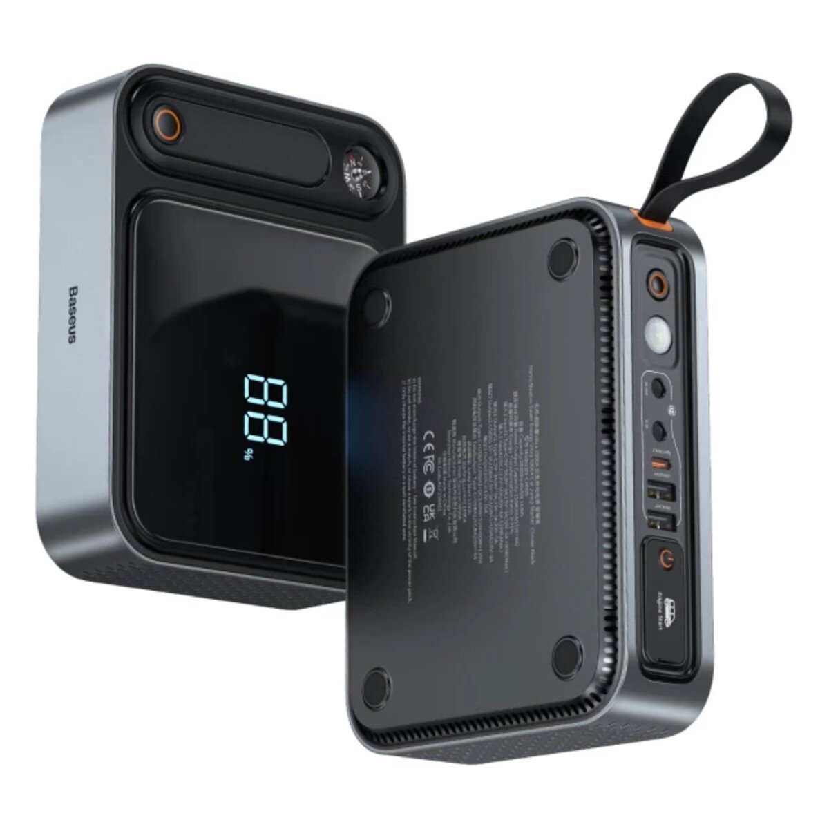 Автомобільний пуско-зарядний пристрій Baseus Super Energy Ultra Jump Starter 3000A Cluster Black (C00251400111-00) на картинке №2