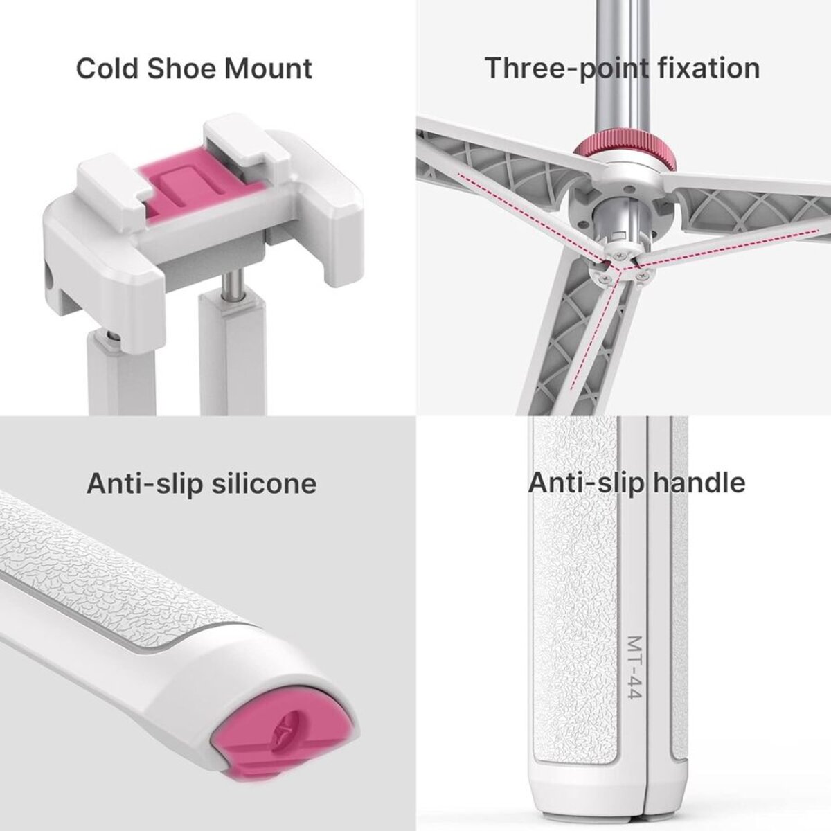 Штатив Ulanzi Vijim Multi-functional Mini Tripod White (UV-2503A MT-44 white) на малюнкі №6