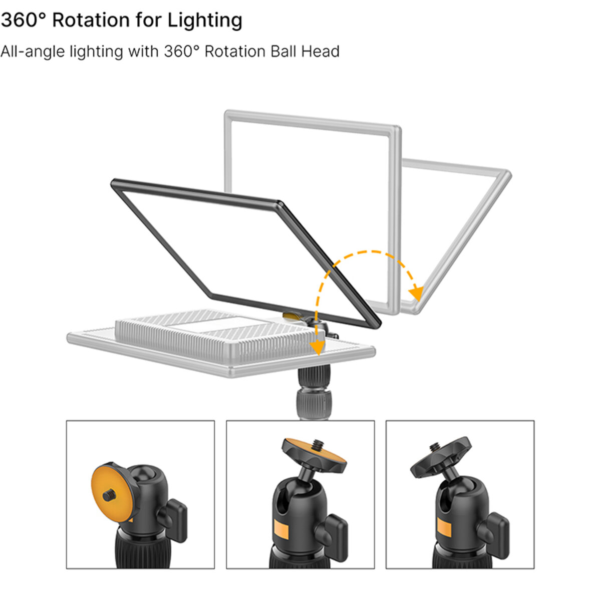 Штатив-тримач Ulanzi Vijim Desktop Extendable Light Stand (UV-2248 LS01) (UV-2248) на картинке №8