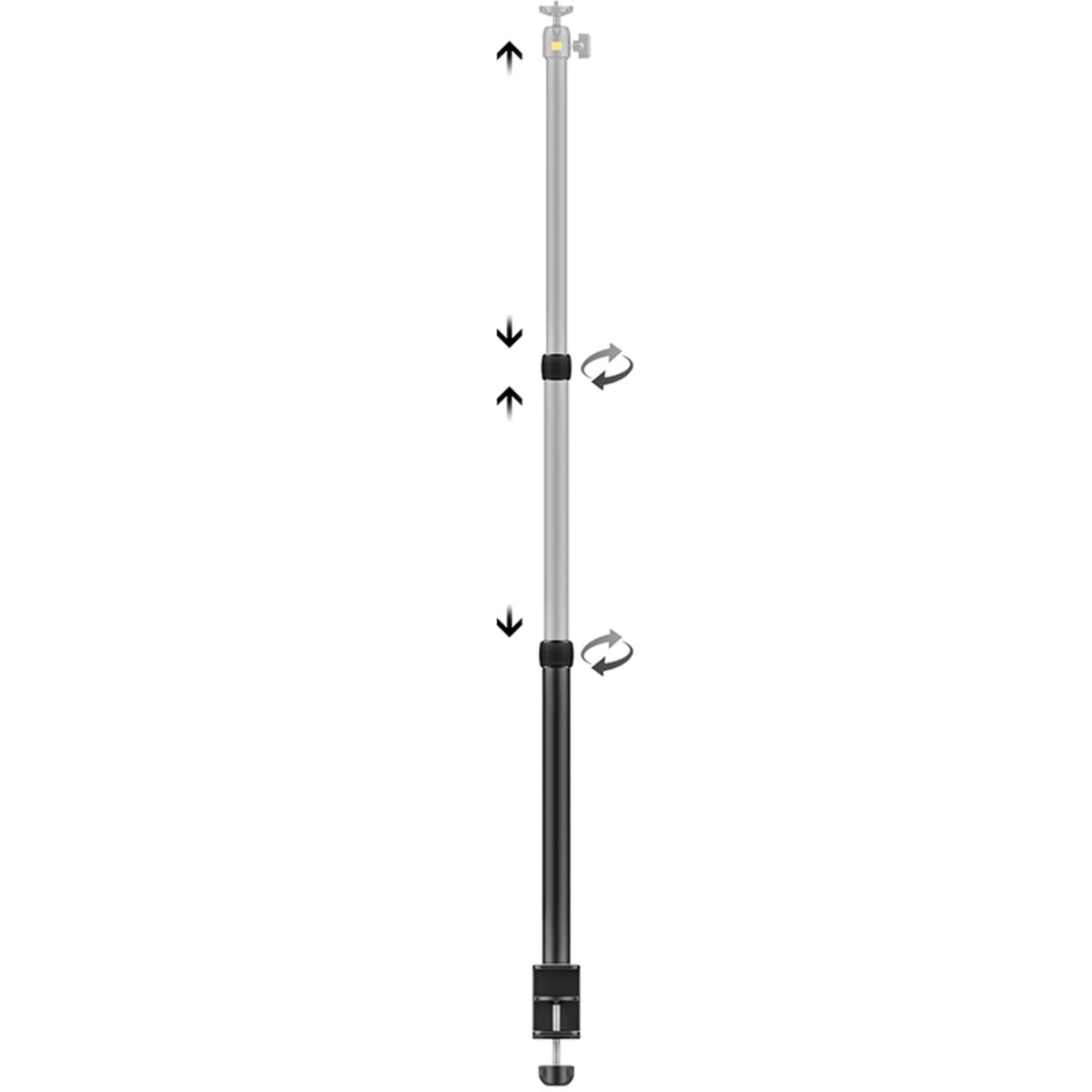 Штатив-тримач Ulanzi Vijim Desktop Extendable Light Stand (UV-2248 LS01) (UV-2248) на картинке №2
