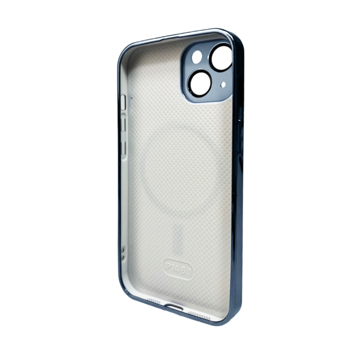 Чохол AG Glass Sapphire Frame MagSafe Logo Full Camera Apple iPhone 15 | TPU+Glass (Світло-блакитний) на малюнкі №2