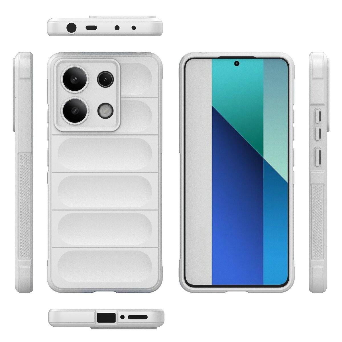 Чохол для смартфона Cosmic Magic Shield for Xiaomi Redmi Note 13 4G White Фотографія №2 Чохол для смартфона Cosmic Magic Shield for Xiaomi Redmi Note 13 4G White на малюнкі №2