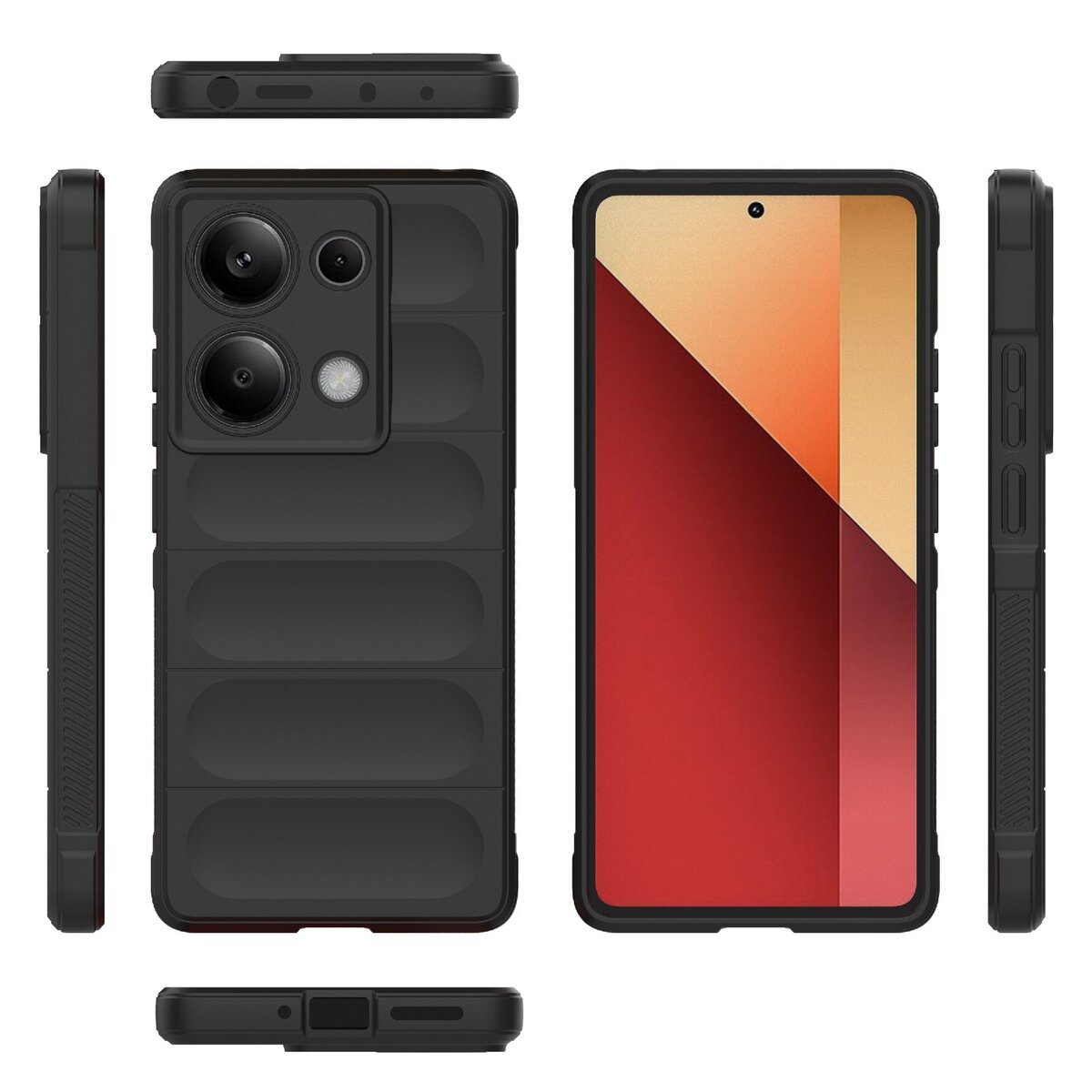 Чохол для смартфона Cosmic Magic Shield for Xiaomi Redmi Note 13 Pro 4G Black (MagicShXiNo13PBlack) на картинке №4