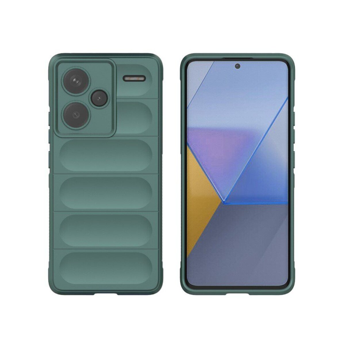 Чохол для смартфона Cosmic Magic Shield for Xiaomi Redmi Note 13 Pro Plus 5G Dark Green (MagicShXiNo13P+Green) на картинке №1