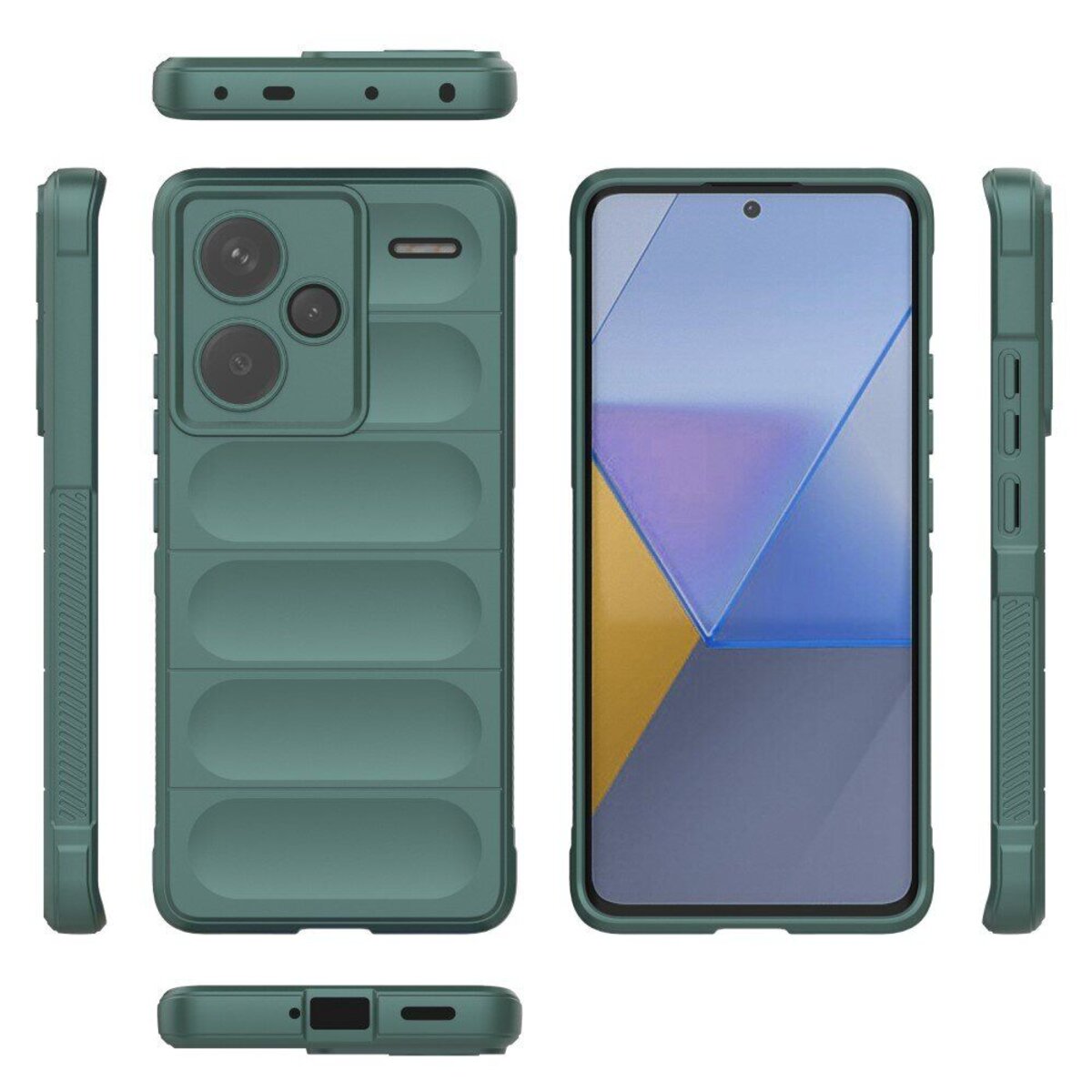 Чохол для смартфона Cosmic Magic Shield for Xiaomi Redmi Note 13 Pro Plus 5G Dark Green (MagicShXiNo13P+Green) на картинке №7