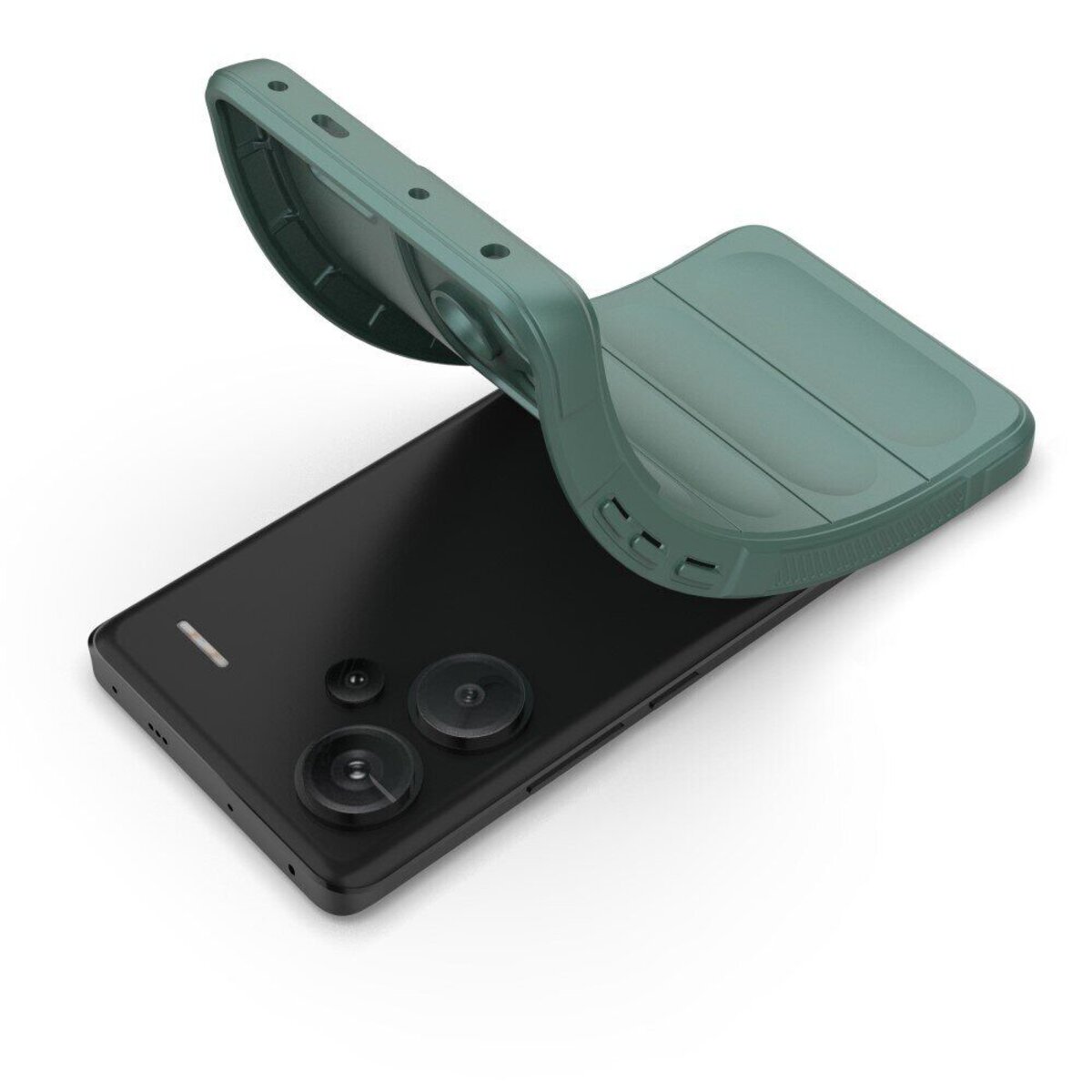 Чохол для смартфона Cosmic Magic Shield for Xiaomi Redmi Note 13 Pro Plus 5G Dark Green (MagicShXiNo13P+Green) на картинке №5