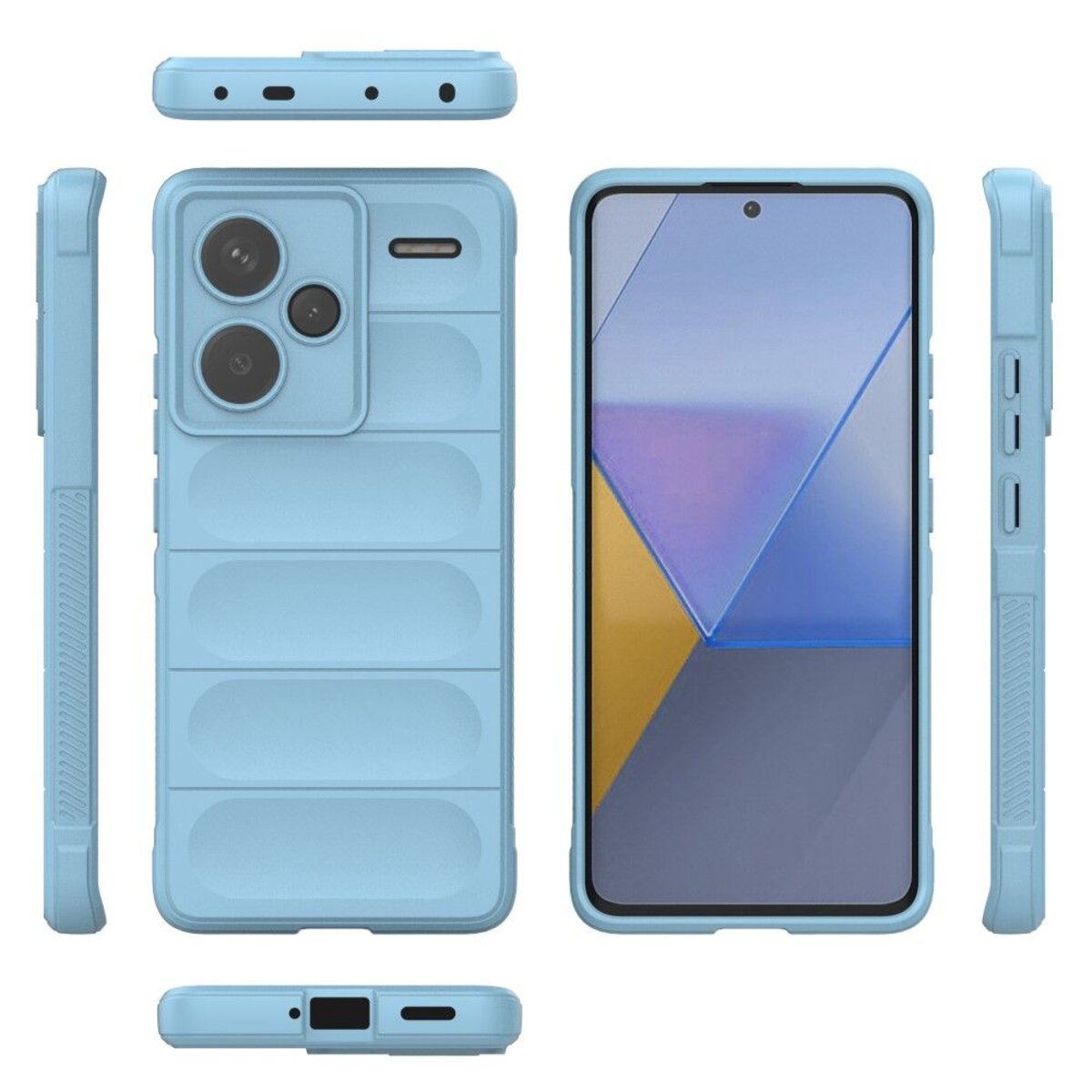 Чохол для смартфона Cosmic Magic Shield for Xiaomi Redmi Note 13 Pro Plus 5G Light Blue (MagicShXiNo13P+Blue) на картинке №7