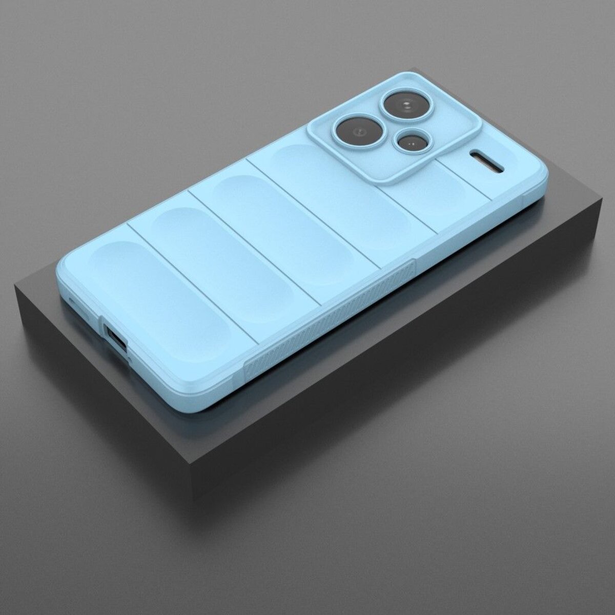 Чохол для смартфона Cosmic Magic Shield for Xiaomi Redmi Note 13 Pro Plus 5G Light Blue (MagicShXiNo13P+Blue) на картинке №6