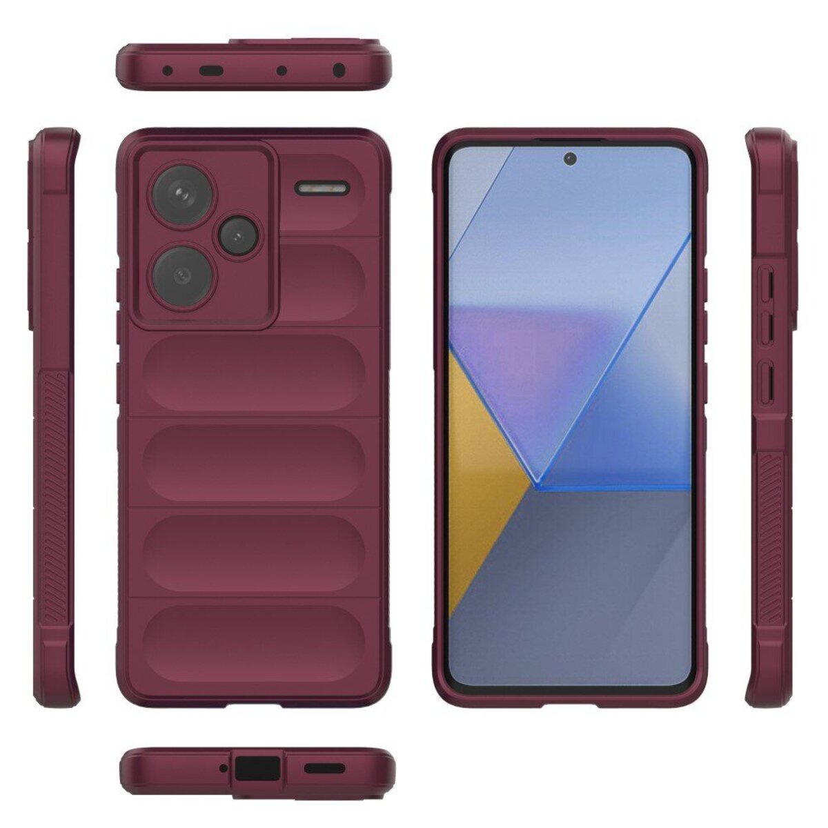 Чохол для смартфона Cosmic Magic Shield for Xiaomi Redmi Note 13 Pro Plus 5G Plum (MagicShXiNo13P+Plum) на картинке №7