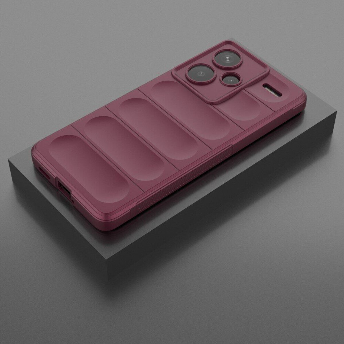 Чохол для смартфона Cosmic Magic Shield for Xiaomi Redmi Note 13 Pro Plus 5G Plum (MagicShXiNo13P+Plum) на картинке №6