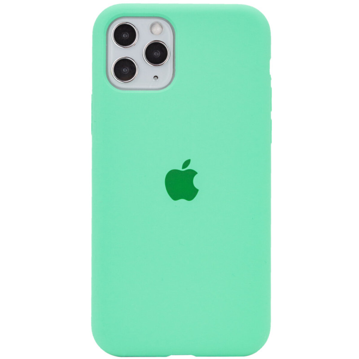 Чохол Silicone Full Case AA Open Camera Apple iPhone 11 Pro | Мікрофібра (Мятний) на малюнкі №1