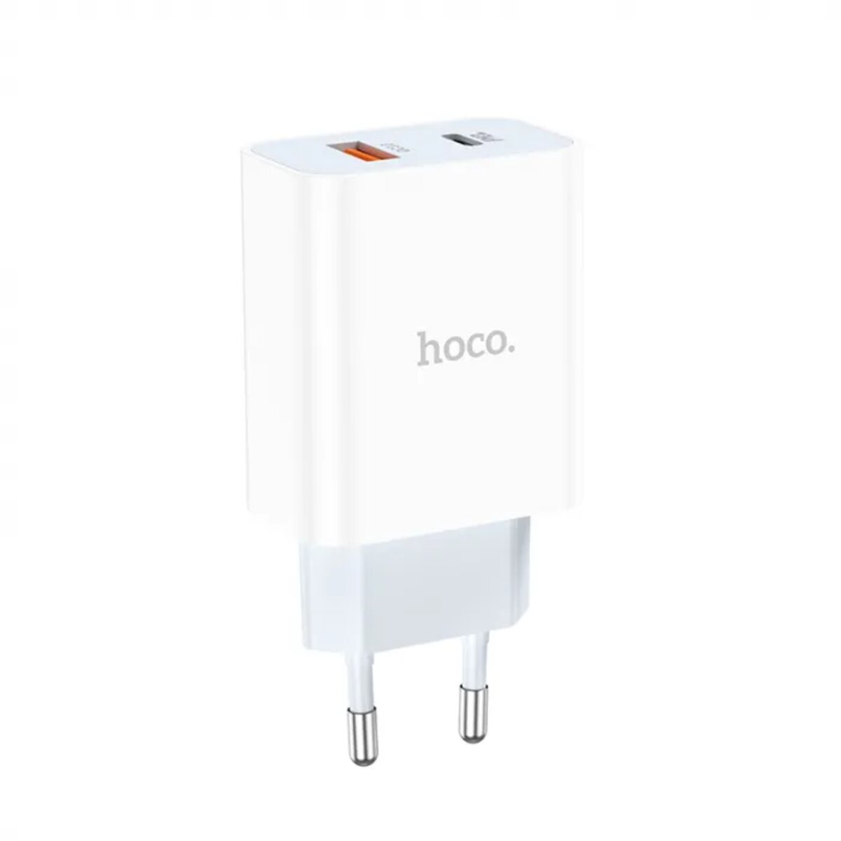 Мережевий зарядний пристрій HOCO C97A PD20W+QC3.0 charger White Фотографія №1 Мережевий зарядний пристрій HOCO C97A PD20W+QC3.0 charger White на малюнкі №1