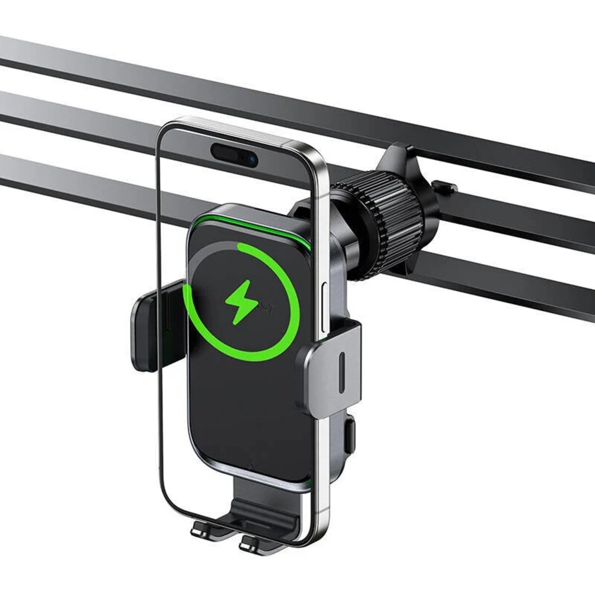 Автотримач для телефона з БЗП ACEFAST D17 car wireless charging holder Black (AFD17B) на картинке №5