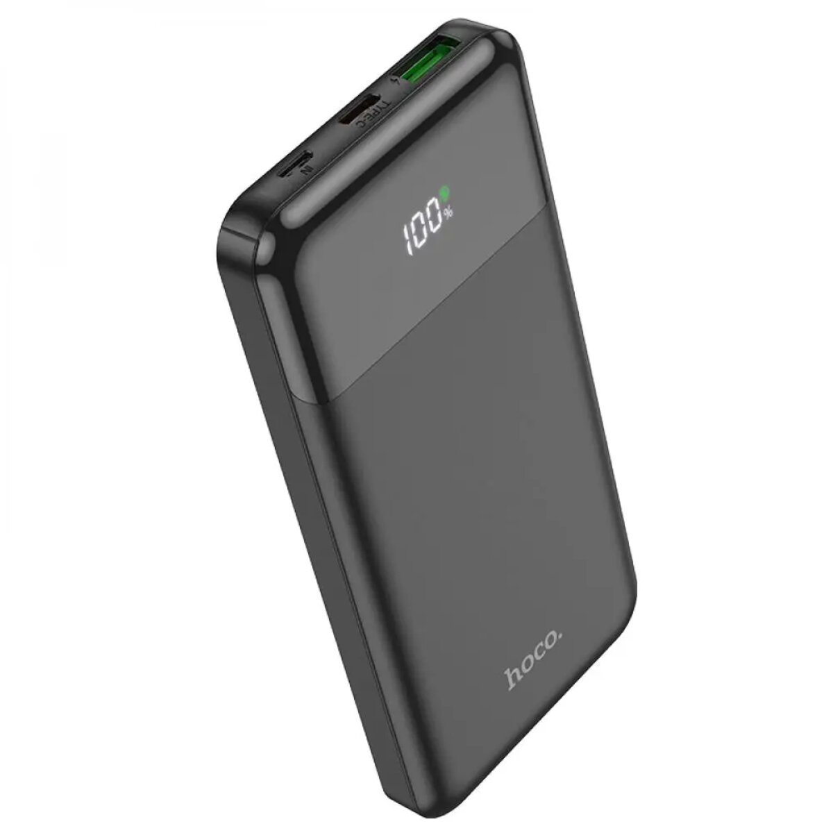 Зовнішній акумулятор HOCO J102 Cool figure PD20W+QC3.0 power bank(10000mAh) Black на малюнкі №1