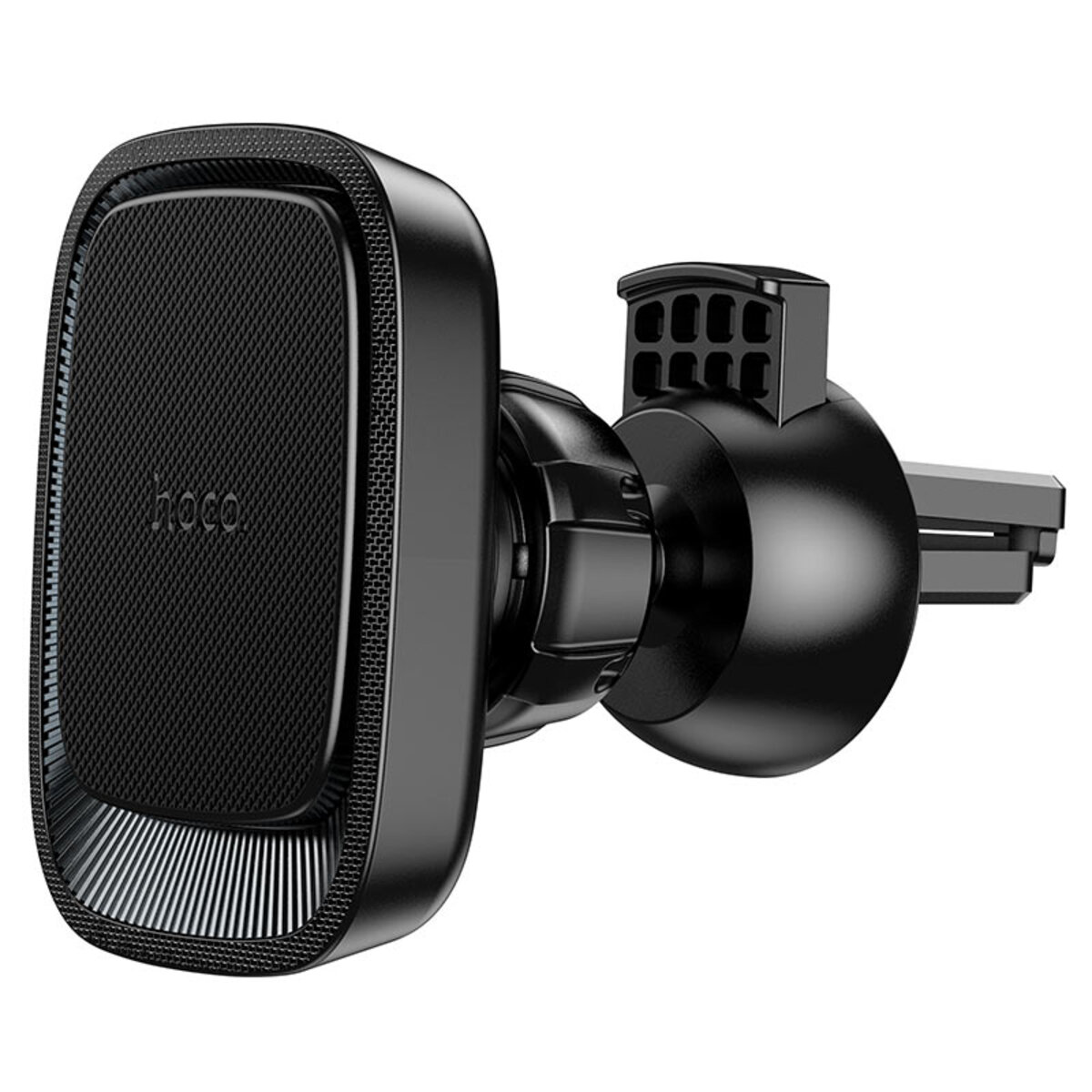 Тримач для мобільного HOCO CA115 Blue Shark air outlet magnetic car holder Black Metal Gray (6931474777867) смотреть фото №3