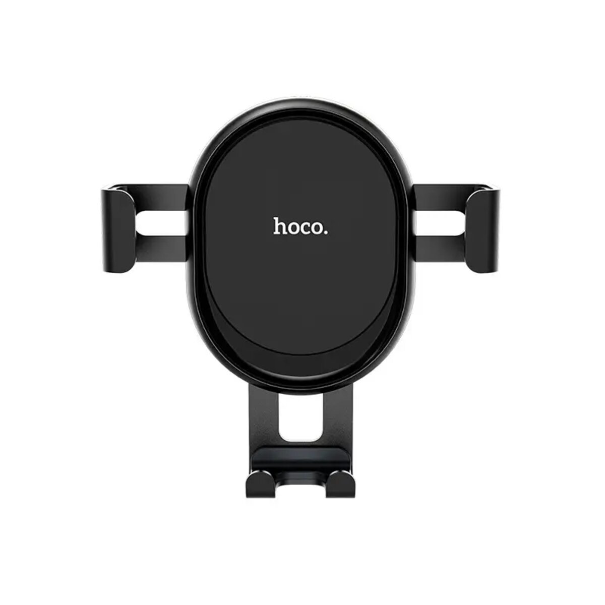 Автотримач для телефона HOCO CA56 Plus Armor metal gravity car holder Black Silver на малюнкі №4