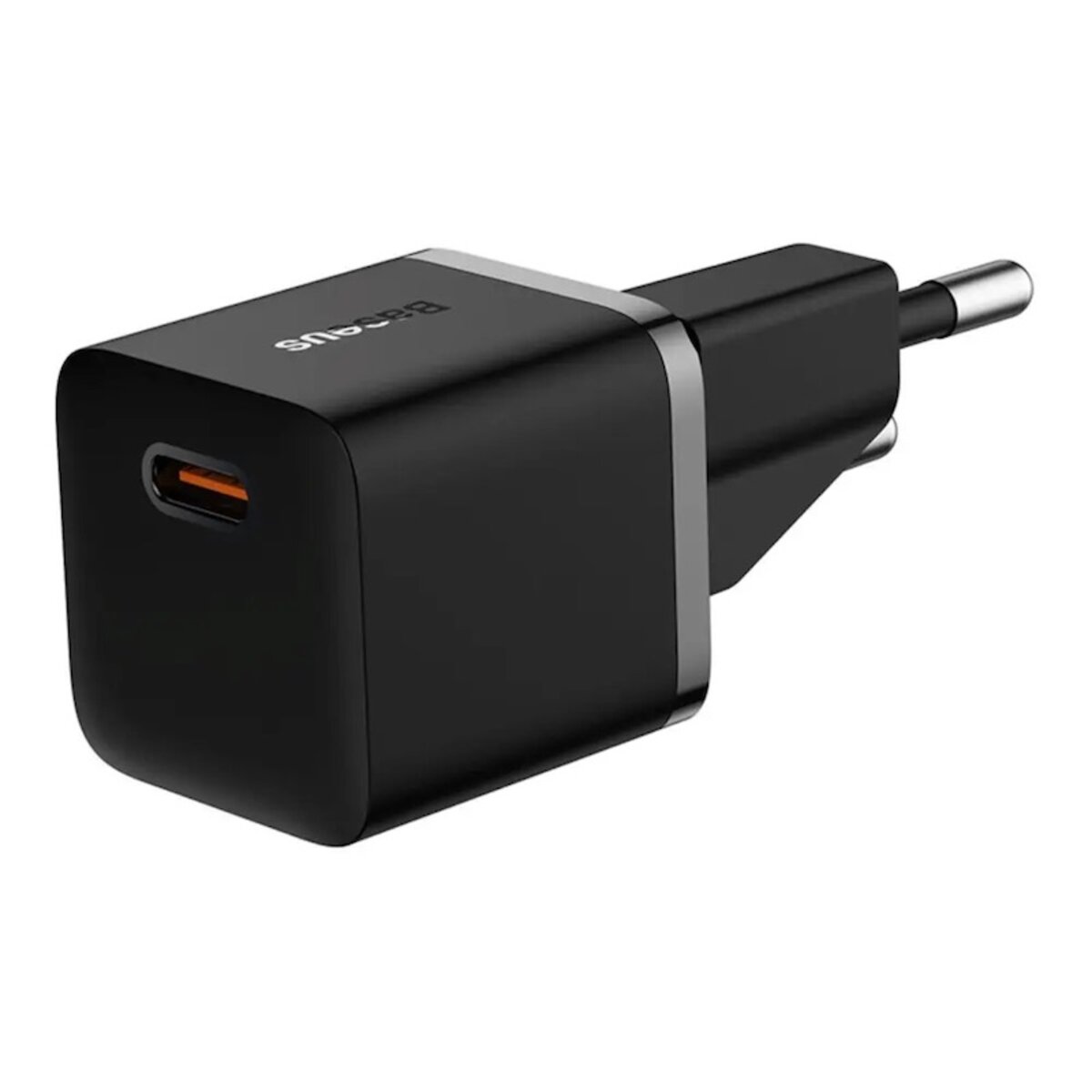 Мережевий зарядний пристрій Baseus GaN5 Fast Charger(mini) 1C 20W EU Black (CCGN050101) Фотографія №4 Мережевий зарядний пристрій Baseus GaN5 Fast Charger(mini) 1C 20W EU Black (CCGN050101) на малюнкі №4