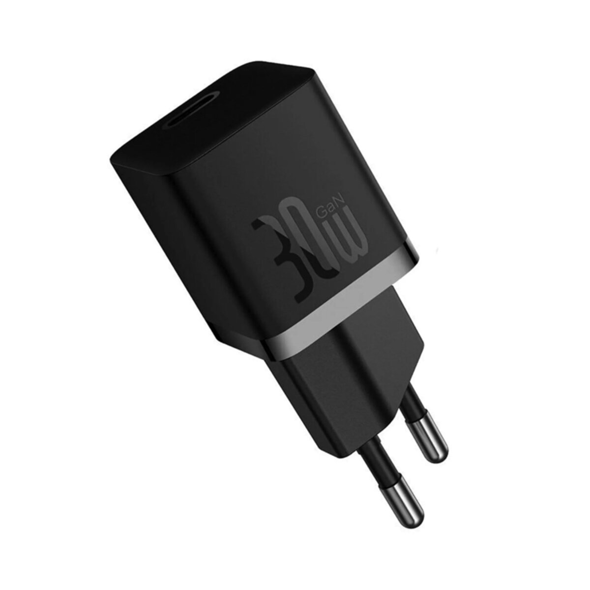 Мережевий зарядний пристрій Baseus GaN5 Fast Charger(mini) 1C 30W EU Black (CCGN070401) на картинке №1