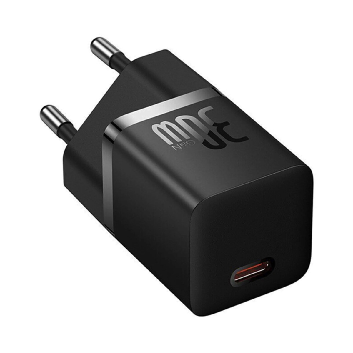 Мережевий зарядний пристрій Baseus GaN5 Fast Charger(mini) 1C 30W EU Black (CCGN070401) на картинке №3