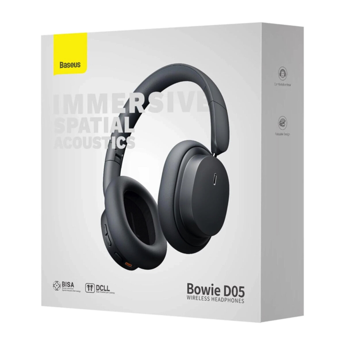 Бездротові навушники Baseus Bowie D05 Wireless Headphones Grey на малюнкі №6