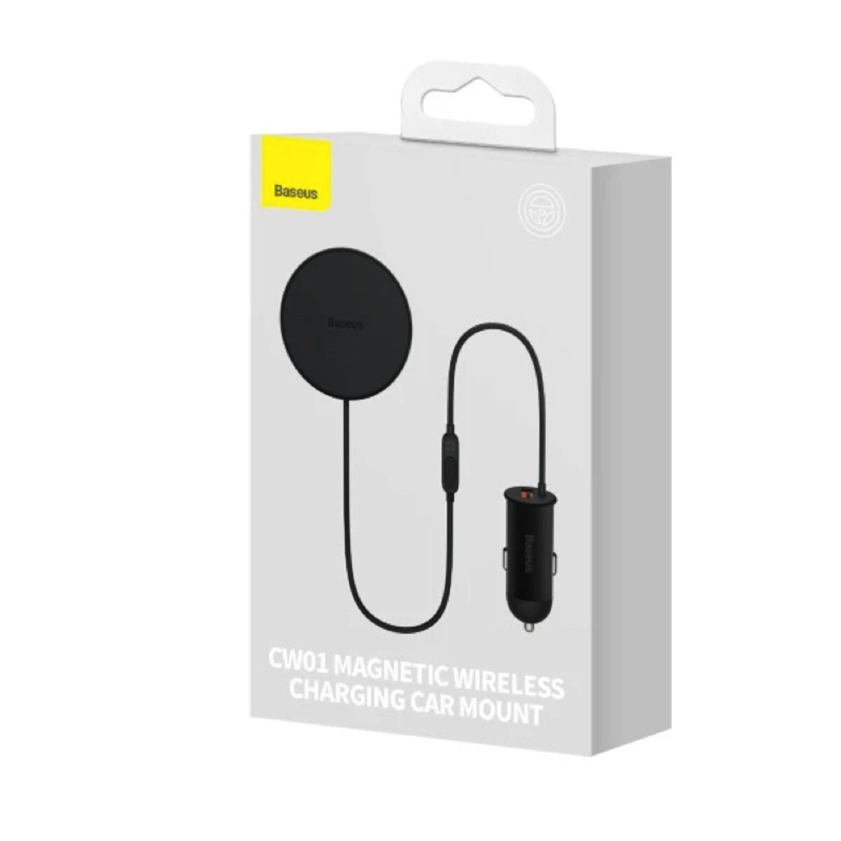 Автотримач для телефона з БЗП Basues CW01  Magnetic Wireless Charging Car Mount 40W Claw Edition Cluster Black на картинке №6