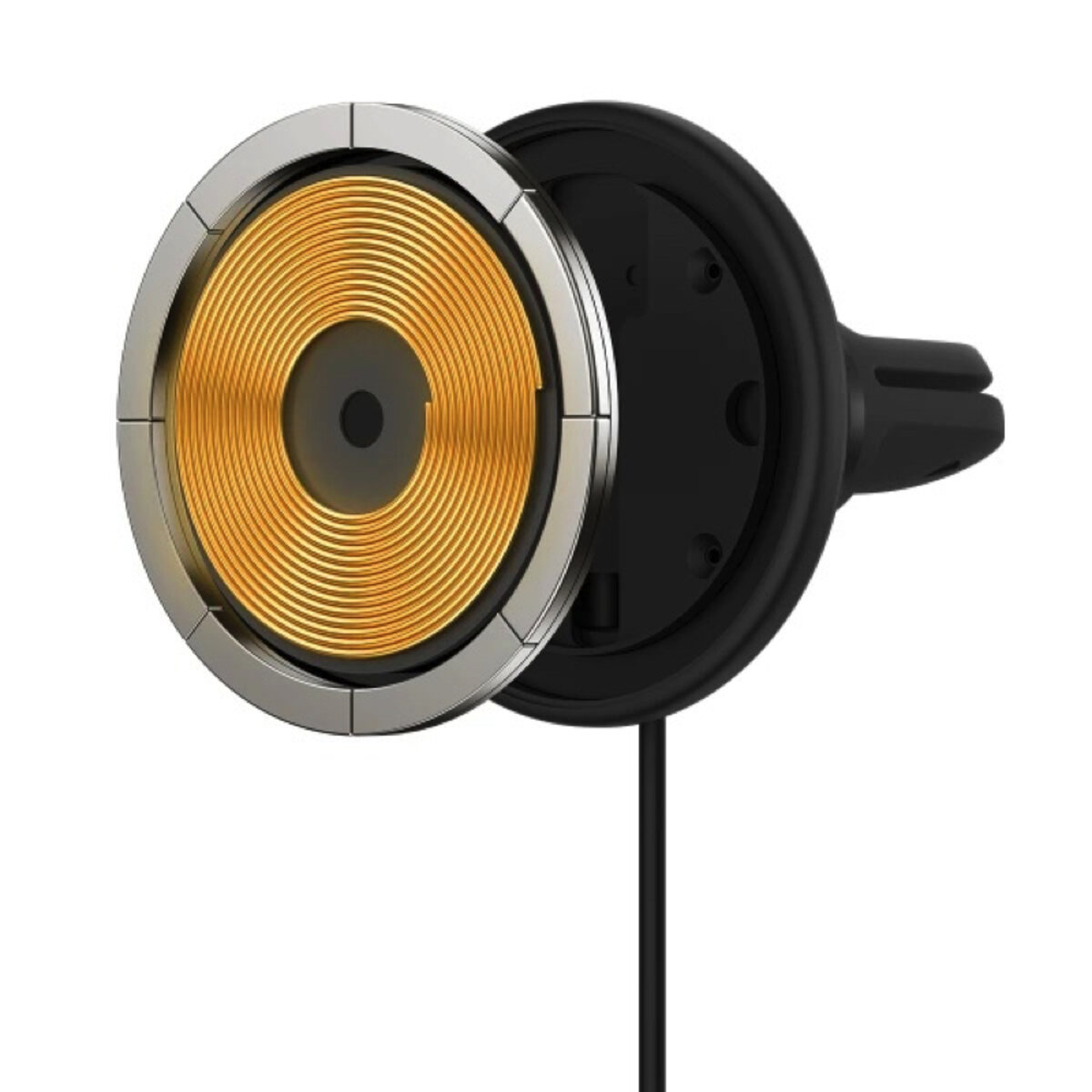 Автотримач для телефона з БЗП Basues CW01  Magnetic Wireless Charging Car Mount 40W Claw Edition Cluster Black на картинке №3