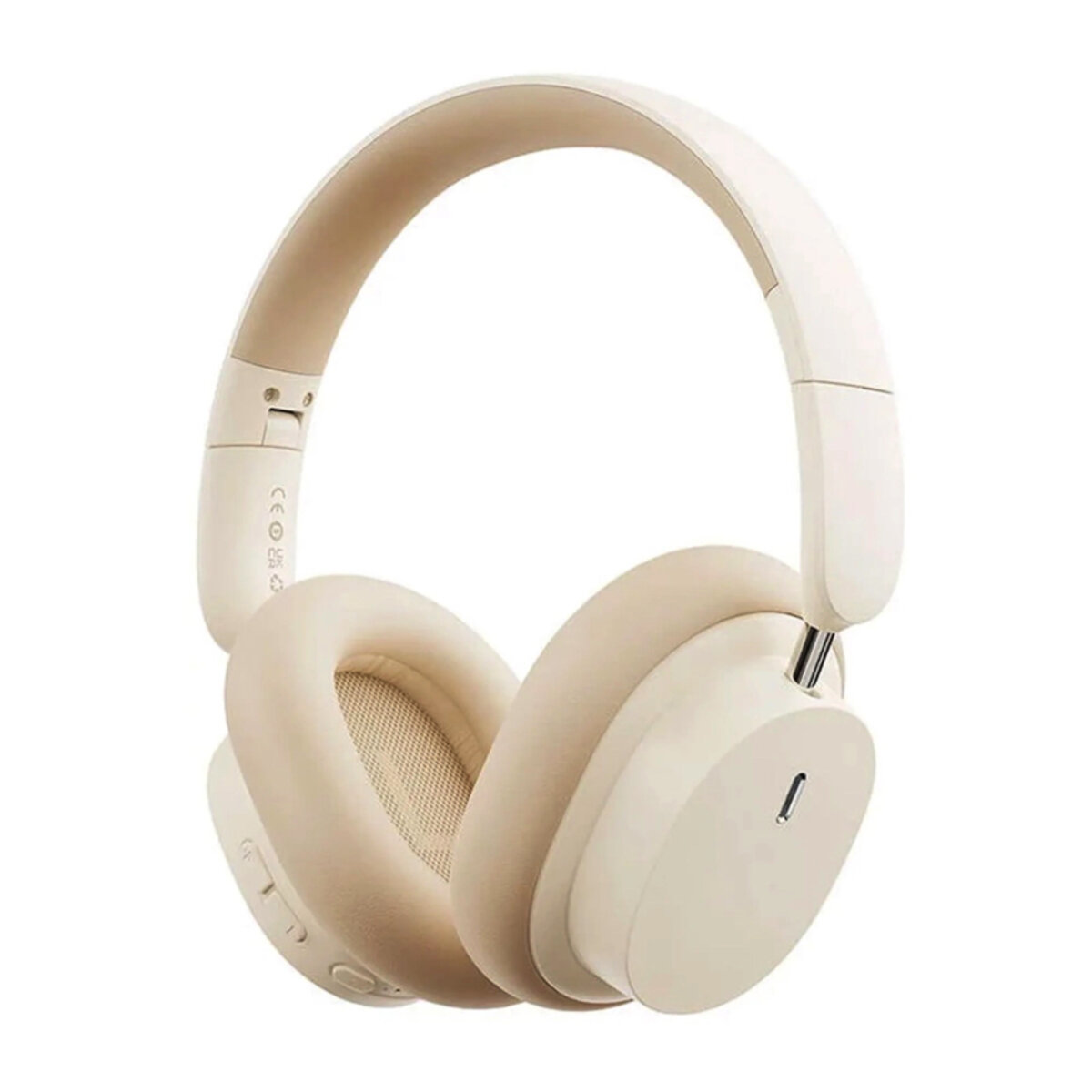 Бездротові навушники Baseus Bowie D05 Wireless Headphones Creamy-white Фотографія №1 Бездротові навушники Baseus Bowie D05 Wireless Headphones Creamy-white на малюнкі №1